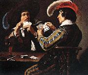 Theodoor Rombouts The Card Players oil painting on canvas